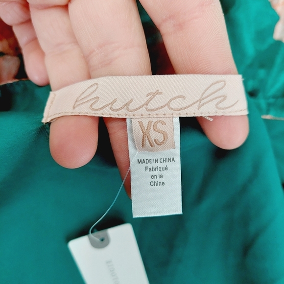 NEW Hutch Teal Floral Wrap with Tie Waist Summer V Neck Dress P6670 - Picture 7 of 10